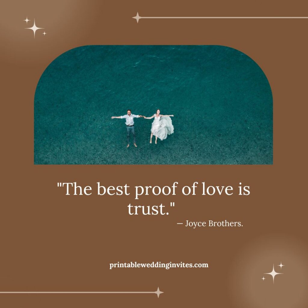 The best proof of love is trust. — Joyce Brothers