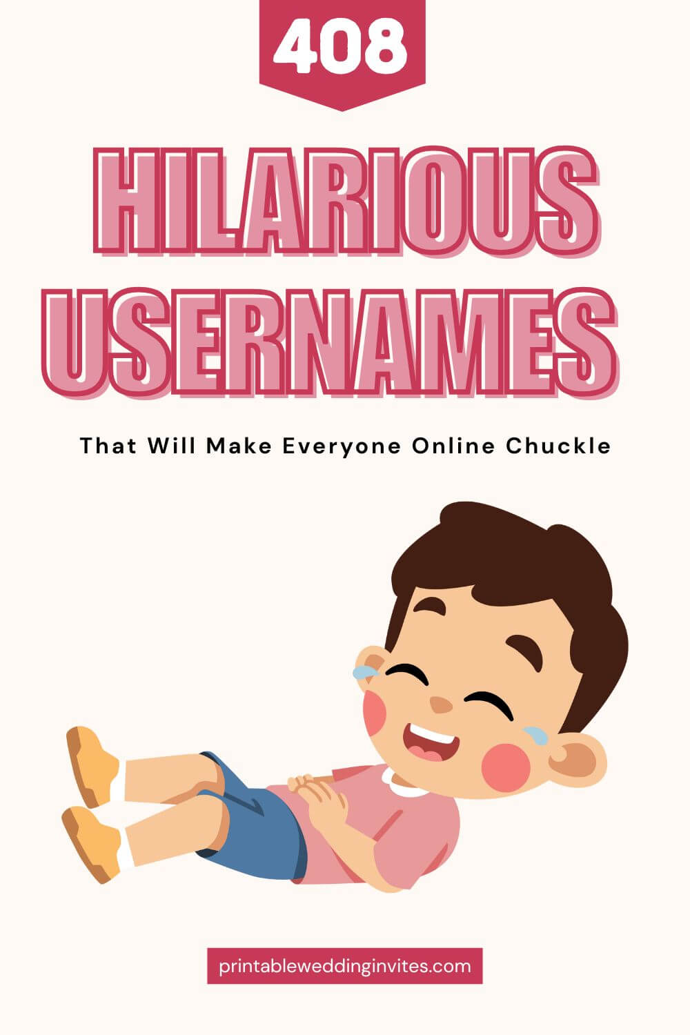 408 Hilarious Usernames That Will Make Everyone Online Chuckle Pinterest Image