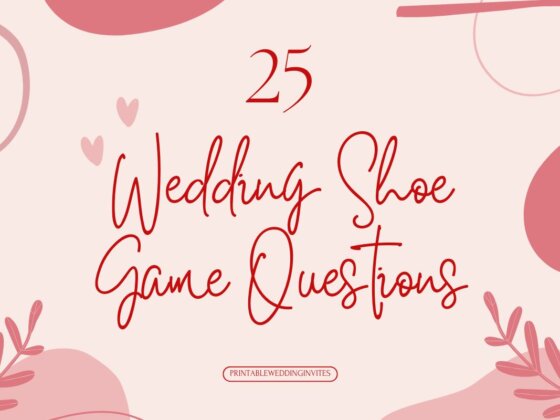 Wedding Shoe Game Questions