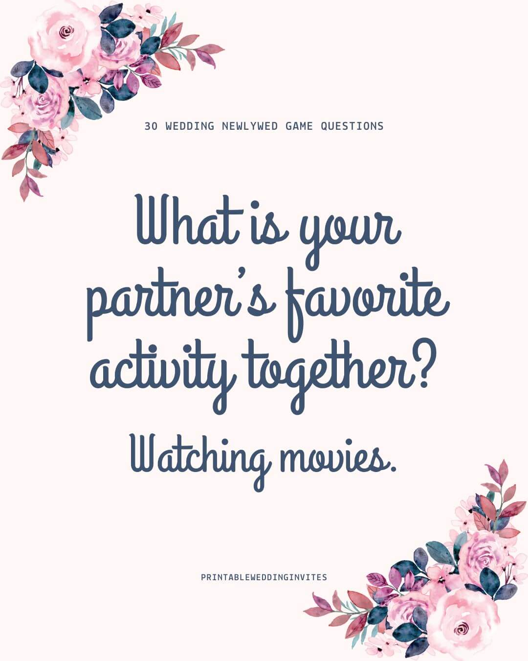 What is your partners favorite activity together Watching movies