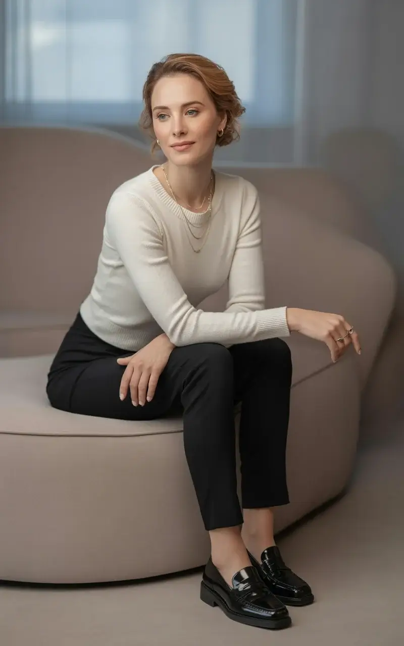 Knit Sweater Pencil Pants