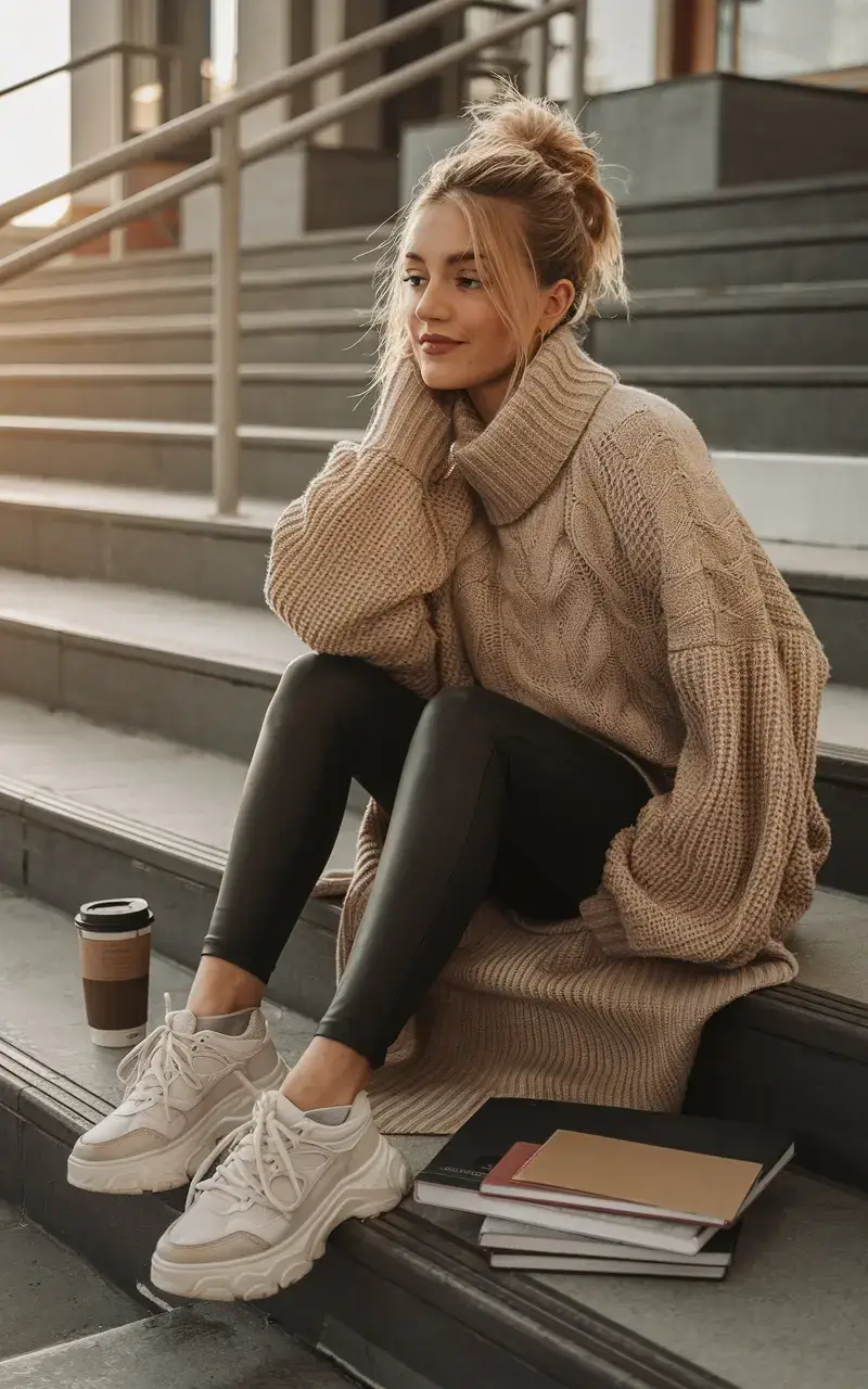Oversized Sweater with Leggings