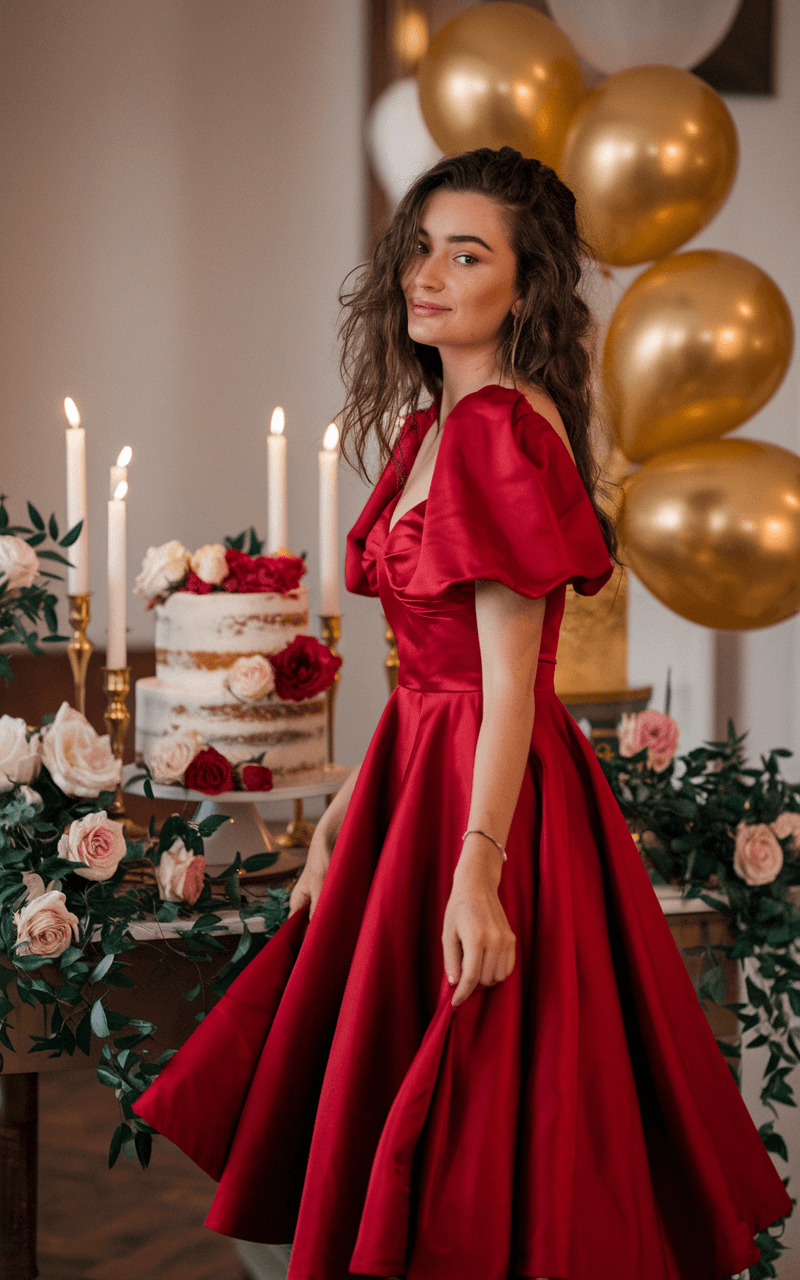 Romantic Red Dress