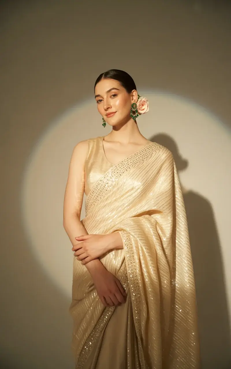 Saree with Modern Styling