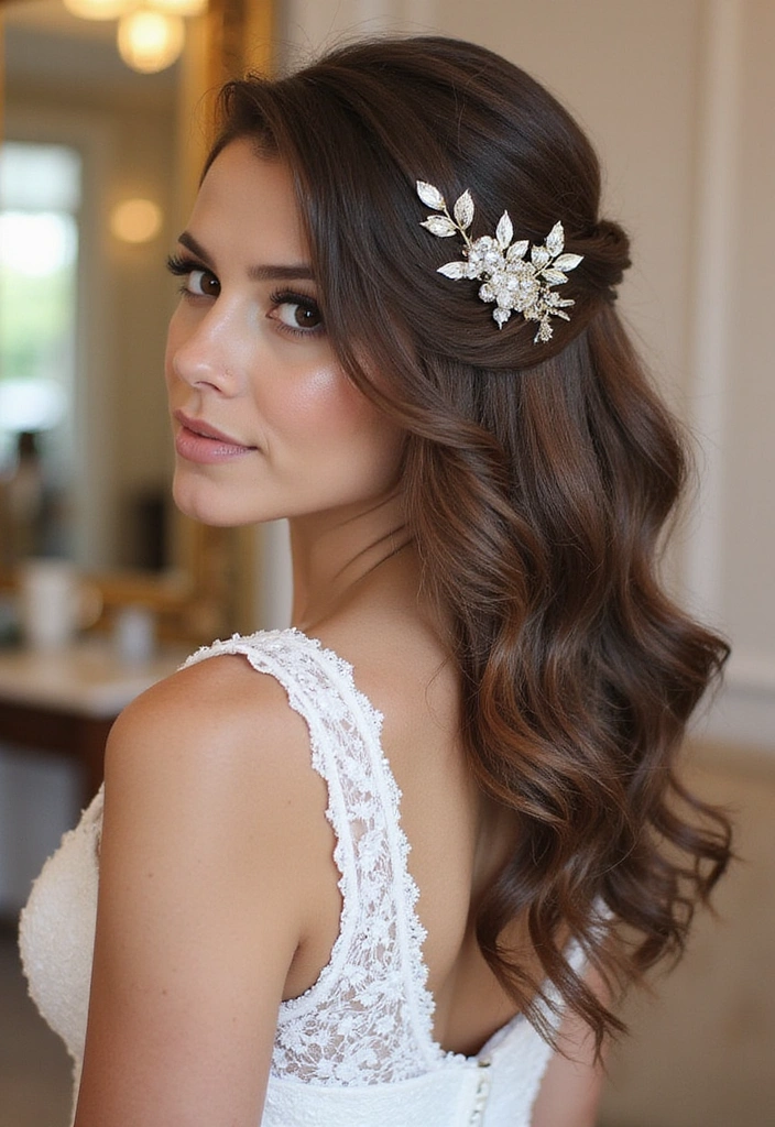 The Side Swept Elegance