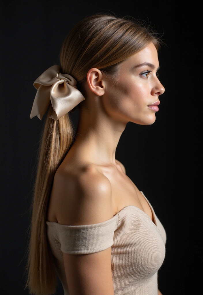The Sleek Low Ponytail